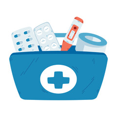 medical first aid box case kit