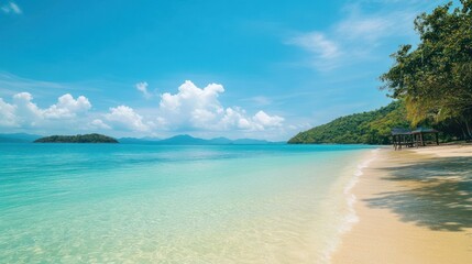 Fototapeta premium Tranquil Beach Paradise