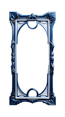 Blue Luxury Frame Transparent Background