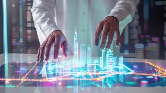 Interactive Hologram: A Futuristic Vision of Urban Planning and Development