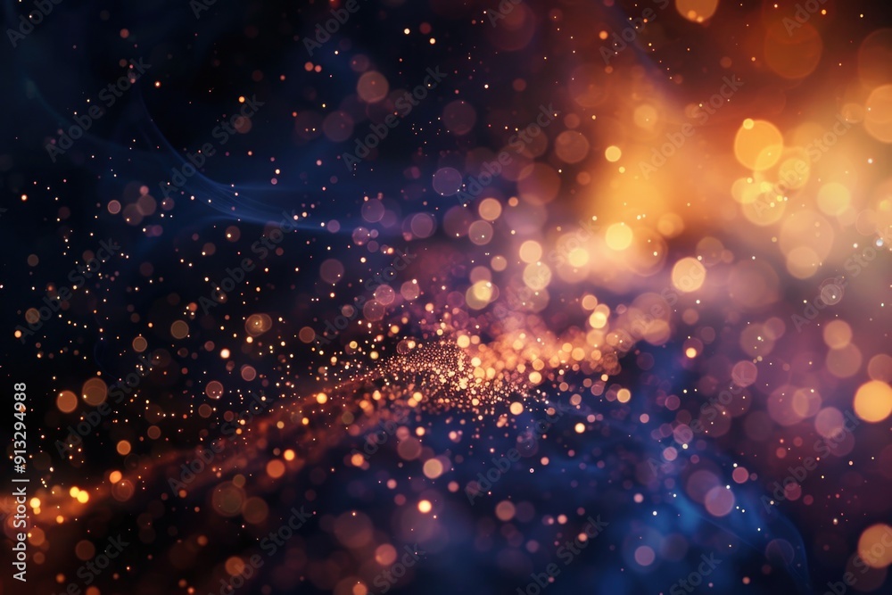Aufkleber a blurred image of a dark blue and orange background with subtle texture