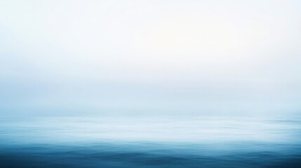 Calm Sea and Foggy Sky