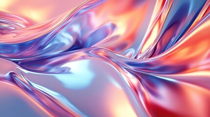Abstract Colorful Liquid Texture
