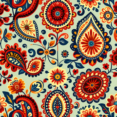 Fototapeta premium pattern with flowers seamless floral pattern 