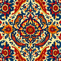 Fototapeta premium pattern with flowers seamless floral pattern 