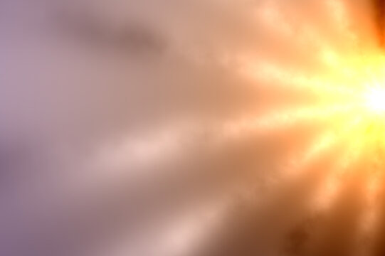 Bright light with rays. Alien sun flash N 3.