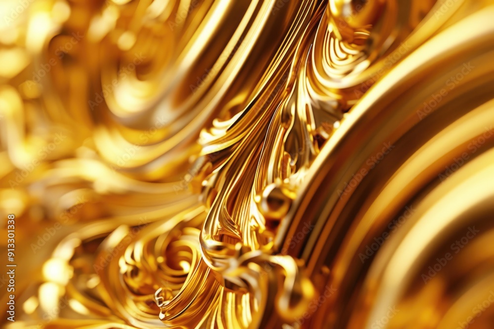 Aufkleber a detailed view of a golden clock face with intricate details and textures