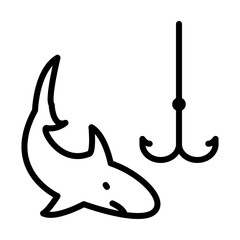 Hook Fishing icon template