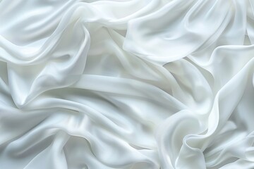 Fototapeta premium A detailed shot of pure white fabric with subtle texture and weave