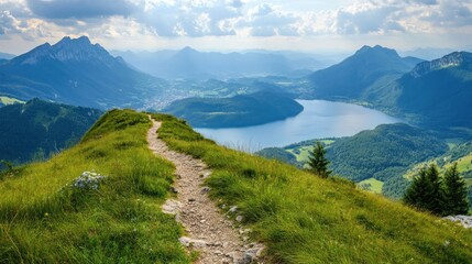 Mountaintop Trail with Lake View