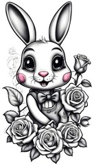 Obraz premium Black & Grey Tattoo Design 