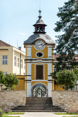 The clock tower of the chapel