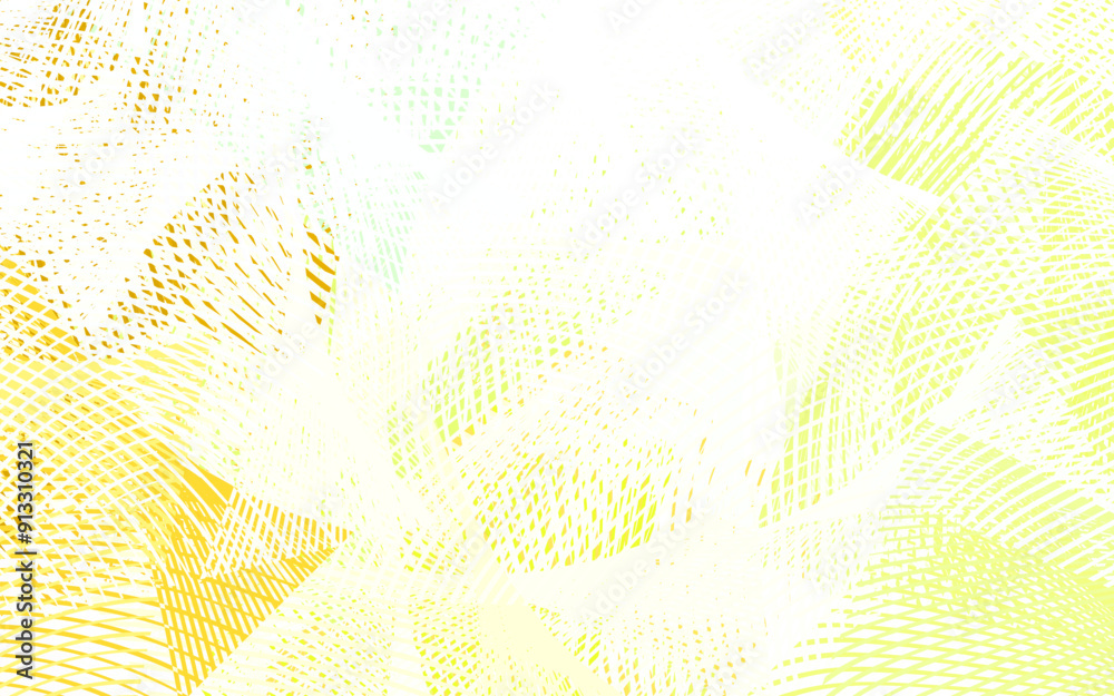 Wall mural Light Green, Yellow vector pattern with sharp lines.