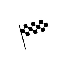 Racing flag icon vector. race flag icon.Checkered racing flag icon