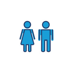 Man and woman icon vector. male and female symbol