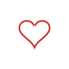 Love icon vector. Heart icon vector. Like icon vector.