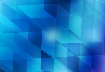 Light BLUE vector pattern in square style.