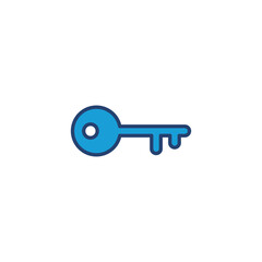 Key icon vector. Key vector icon. Key symbol