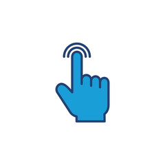 Hand click icon vector. pointer icon vector. hand cursor icon vector