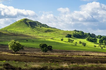 Obraz premium Farms in North York Moors National Park, Yorkshire, England