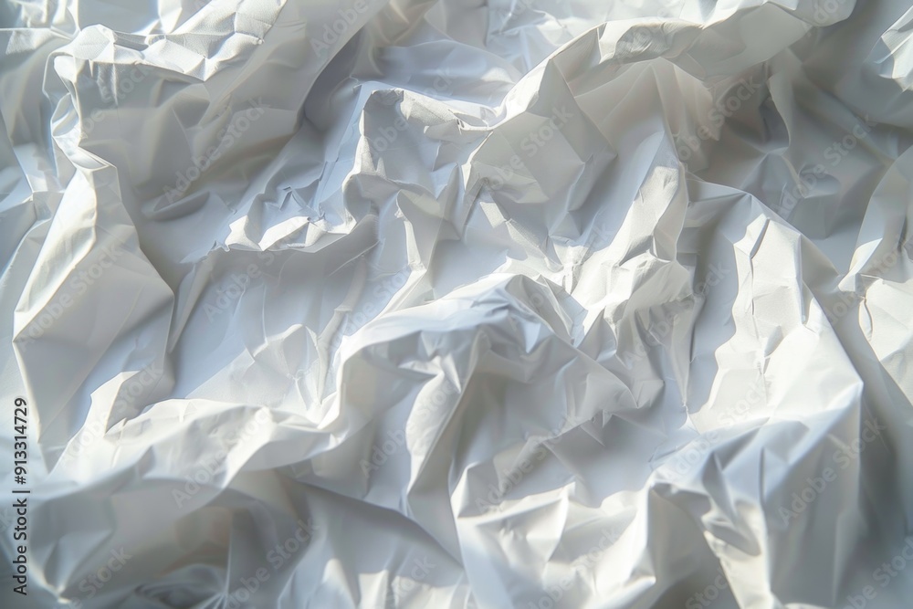 Aufkleber A close-up shot of a plain white paper with no text or marks