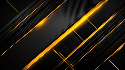 Obraz premium Abstract black and gold background. This image can be used for presentations, websites, social media, and more.