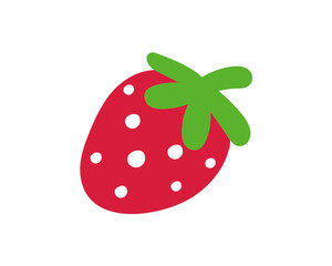 Strawberry icon. Simple strawberry illustration.