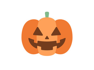 カボチャのおばけのアイコンのイラスト