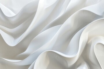 Obraz premium A detailed shot of white fabric texture