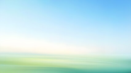Obraz premium green field and blue sky
