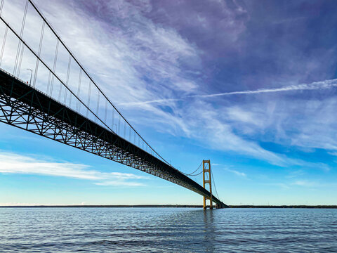 Mackinac Bridge From The Water