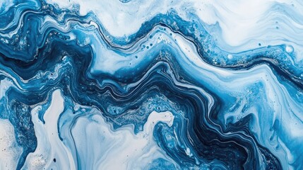 Abstract blue and white marble background. Perfect for websites, social media posts, and digital design projects.