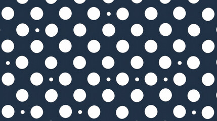 Polka dot pattern in navy and white
