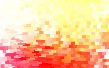 Light Red, Yellow vector backdrop with rhombus.