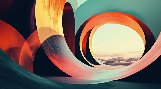 Vintage Boldness on a Digital Surface with Deep Ellipses