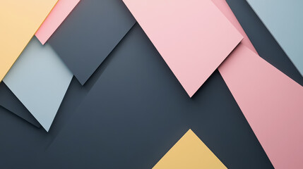 Abstract white background with pastel colorful 3D abstract background overlap layer on dark space with wish decoration. Modern graphic design element motion style concept for banner, triangle