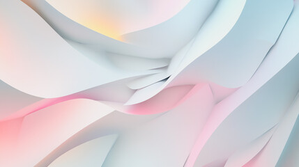 Fototapeta premium Abstract white background with pastel colorful 3D abstract background overlap layer on dark space with wish decoration. Modern graphic design element motion style concept for banner, triangle