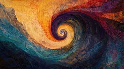 Angel texture, abstract waves, curves, vivid colors, artistic pattern design, vibrant, spiral, twirl, vortex, wall art