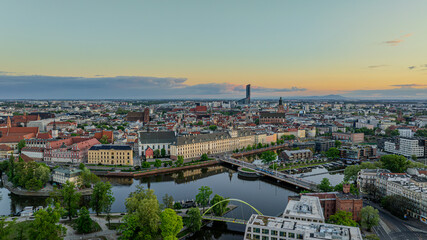 Panorama miejska Wrocław © sopthedrone