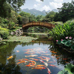 평화로운 호수정원