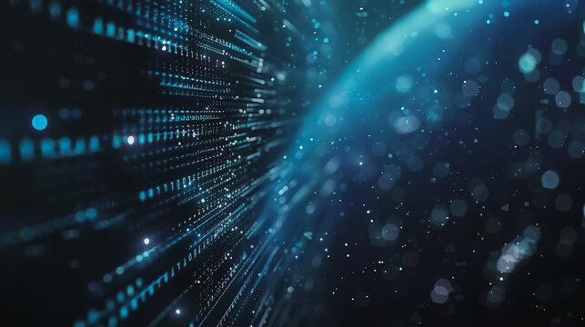 Data center on cloud cyber security	and Blue Binary Data Software Programming Code Background. Random Parts of Program Code. Digital Data Technology Concept
