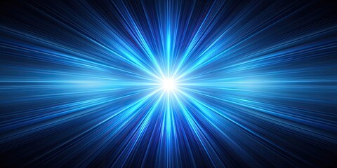 Asymmetric blue light burst on dark background, abstract , Abstract, Blue, Burst, Bright, Dynamic, Energy, Illumination