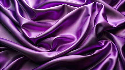 Fototapeta premium Lustrous violet silk fabric background with elegant sheen, violet, silk, fabric, background, texture, elegant, luxurious