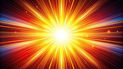 Obraz premium Colorful explosion of energy radiating sunburst rays, sunburst, explosion, colorful, energy, rays, burst, vibrant, abstract