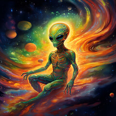 Alien On A Galaxy