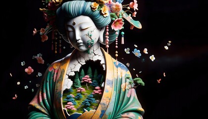 Fototapeta premium Jardines Secretos de Geishas