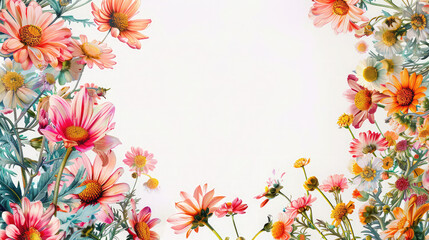 Obraz premium frame of flowers