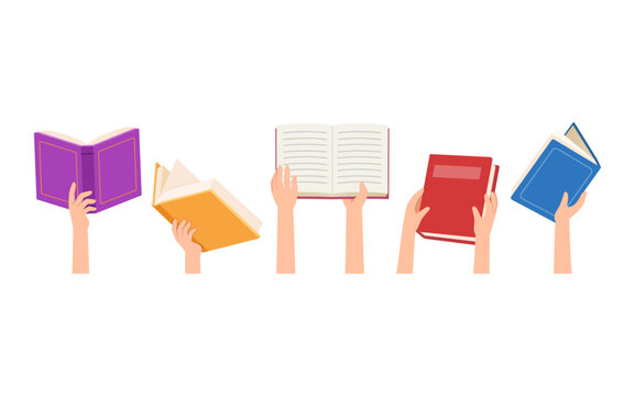 hand holding open book good quality and good design