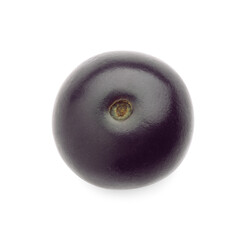 Fresh ripe acai berry isolated on white, top view