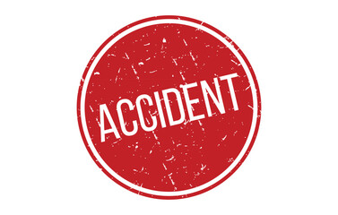 Accident Rubber Stamp Seal Vector illustration isolated on white background